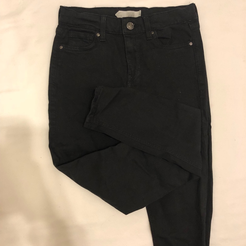 Top shop Jamie jeans black size 26